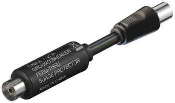 Galvanisk skille, 10cm, sort
