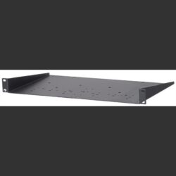 Rackhylle, 1 unit, 19" forborret