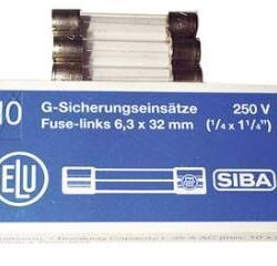 -Sikring 4.0A treg 6.3x32mm