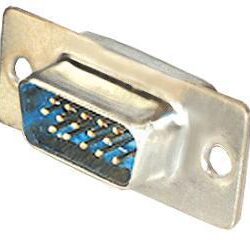 Plugg - D-sub, 15-pin (VGA), for lodding