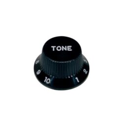 Knott til tonepotmeter, stratmodell, sort