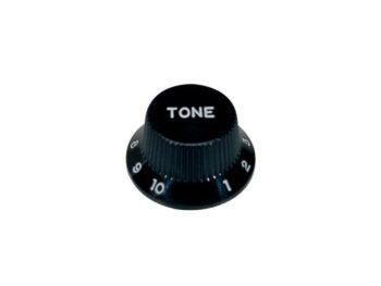 Knott til tonepotmeter, stratmodell, sort