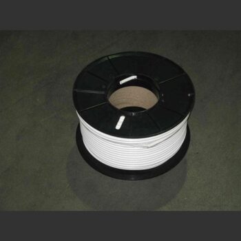 RG6 Hvit PVC u skrift, Tri Shield Inst.kabel 100 m trommel