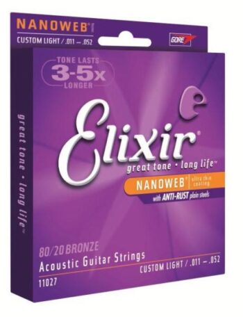 Gitarstrenger nanoweb phospor bronze 11-52