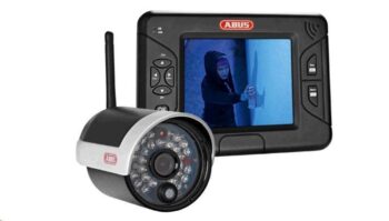 3,5" TFT-monitor med trådløst IR-udendør