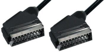 Kabel Scart - 5.0m, fullkoblet, felles skjerm