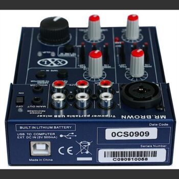 5 kanals mikser med USB og lithium batteri - Bilde 2