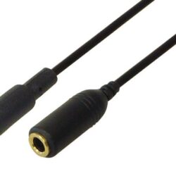 Kabel 3.5mm [4 pol] han  [3 pol] hun, 0.1m