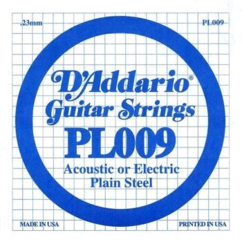 løs streng or akustisk og elektrisk gitar 009"