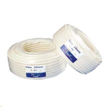 16 mm PVC korrugerte el-rør, 50 m