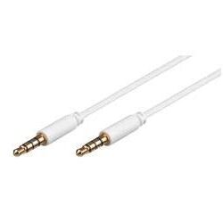 Kabel 3.5mm - [4 pol] han  han 3.0m, forgylt