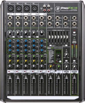 8-channel Professional Effects Mixer with USB