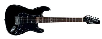 Elgitarpakke med gitar, tuner, reim og ledning og bag - Bilde 2