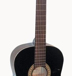 Klassisk gitar i fullstørrelse, farge sort
