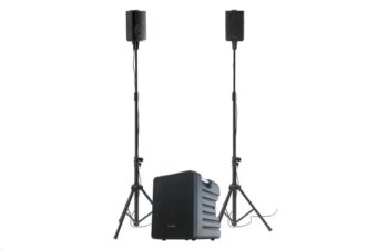 Aktiv subwoofer + 2 x satelitthøyttaler