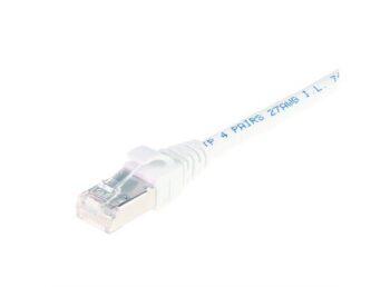 Patchkabel Cat6A S/FTP Hvit 1,0m