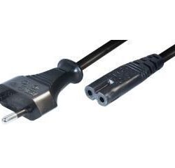 Kabel strøm - apparat (C7), svart, 2.5m