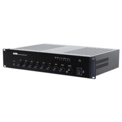 Mikseforsterker 60W, 70/100V, 3 x MIC, 2 x AUX