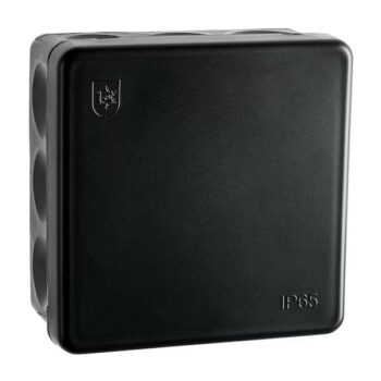 KOBLINGSBOKS IP65 85X85 SORT