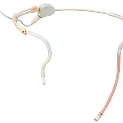 hodebøylemikrofon omni Beige. Utskiftbar kabel