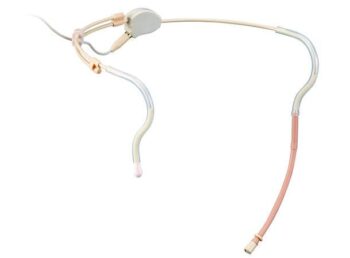 hodebøylemikrofon omni Beige. Utskiftbar kabel