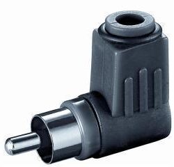 -Plugg phono vinkel svart
